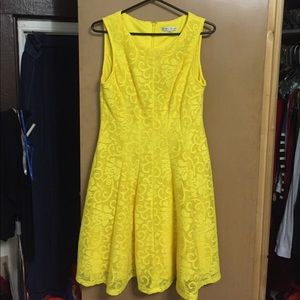 Sandra Darren Yellow dress- size 10