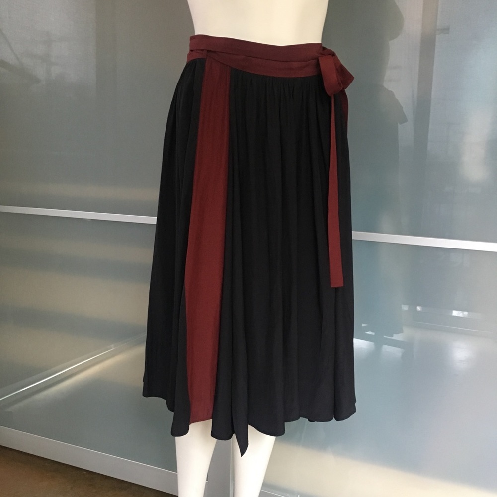 Calvin Rucker silk wrap skirt