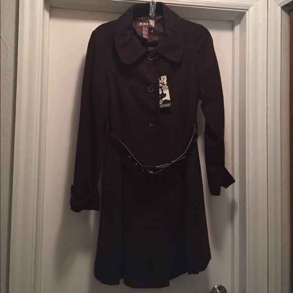 Veste Forever 21 Bordeaux Pour Femme - Taille Small, Style Parka Occasion