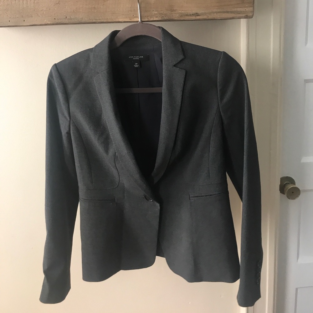 SOLD—Slate Grey Ann Taylor suit