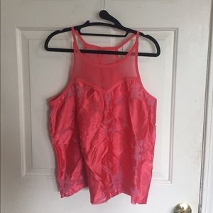 American Eagle fuchsia pink racer back tank top!