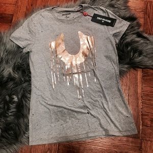 rose gold true religion shirt