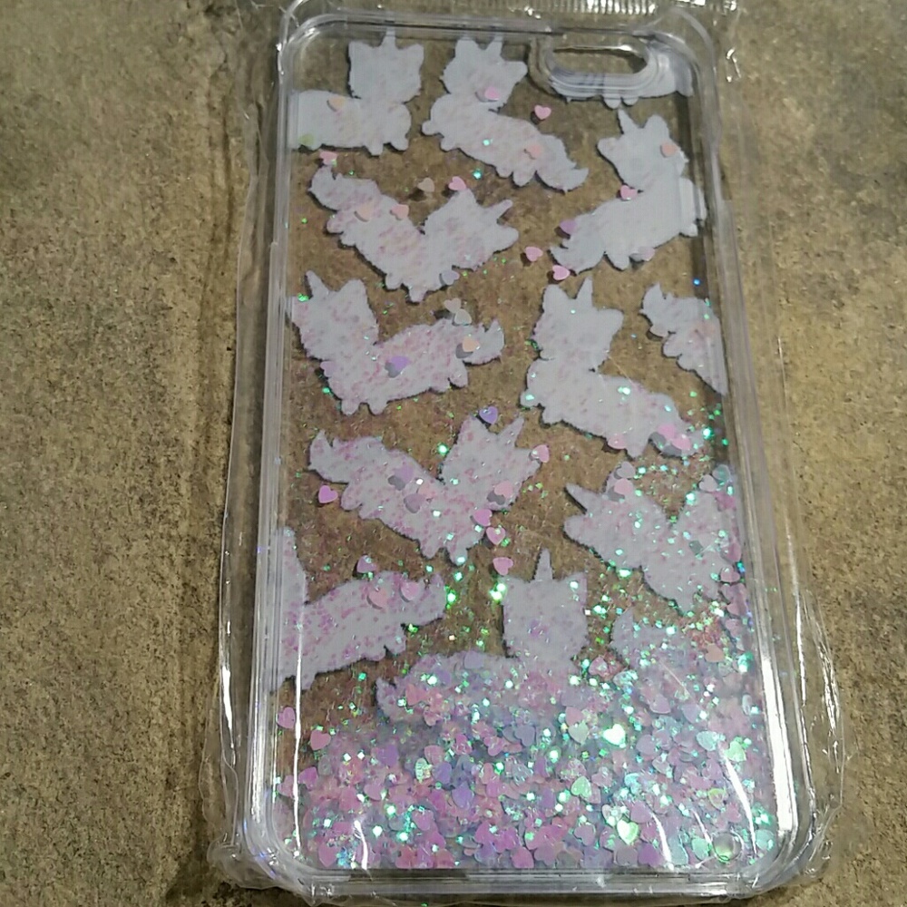 ❤ iPhone 6+ CAT UNICORN Liquid Glitter Phone Case - Picture 6 of 8