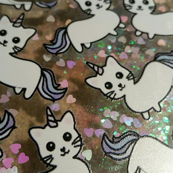 ❤ iPhone 6+ CAT UNICORN Liquid Glitter Phone Case - Picture 4 of 8