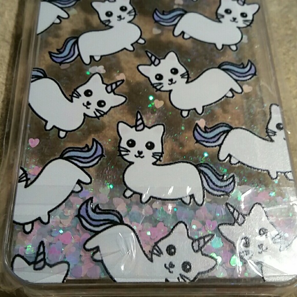❤ iPhone 6+ CAT UNICORN Liquid Glitter Phone Case - Picture 3 of 8