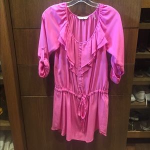 Rebecca Taylor Pink Silk Dress