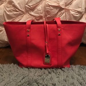Large coral colored Tote Bag!