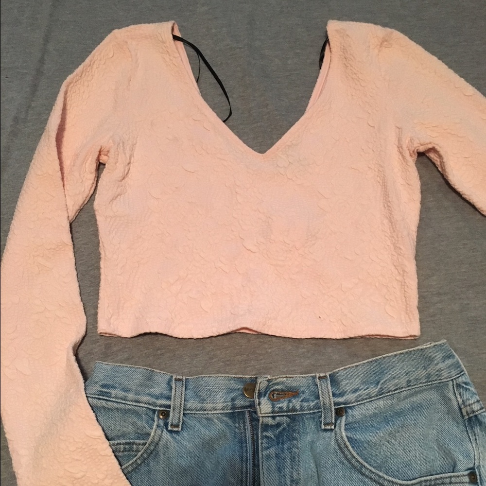 Pink crop top from Forever 21! Size L