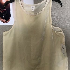 BNWT Gap cream velvet tank top size small