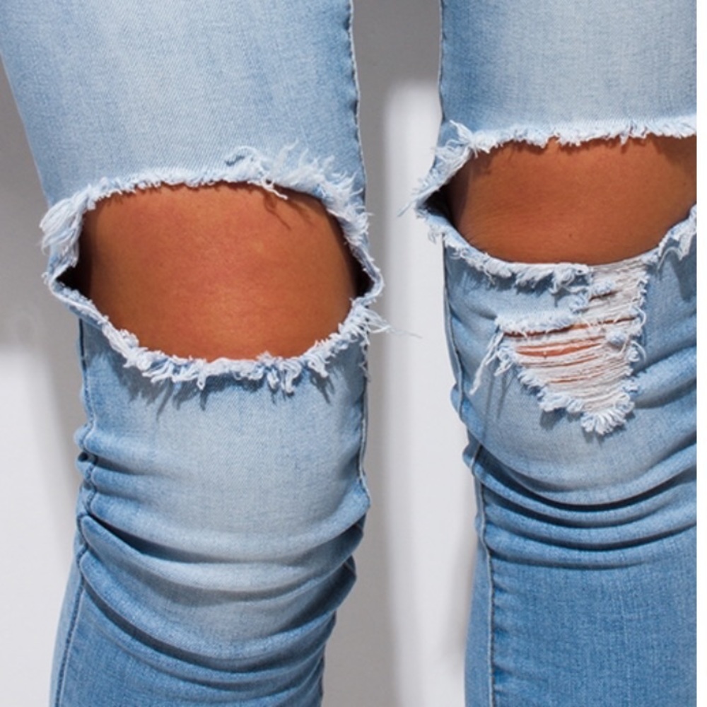 🆑FINAL CLOSEOUT🆑DESTROYED KNEE TORN DENIM - Picture 4 of 5