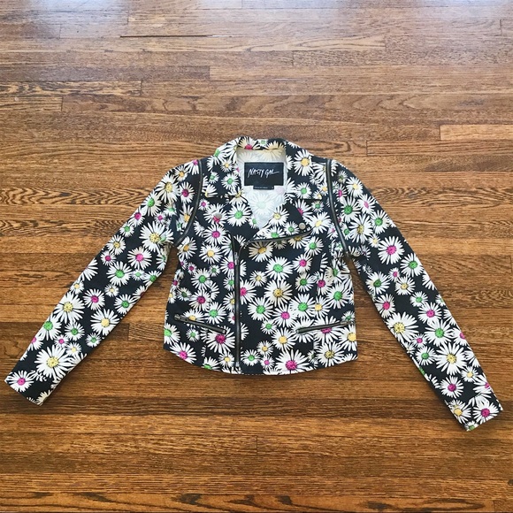 SOLD NASTY GAL NEON DAISY DENIM JACKET - Picture 2 of 5