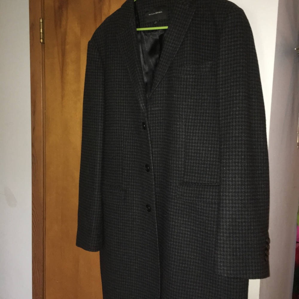 Long Men's Wool Sports Coat