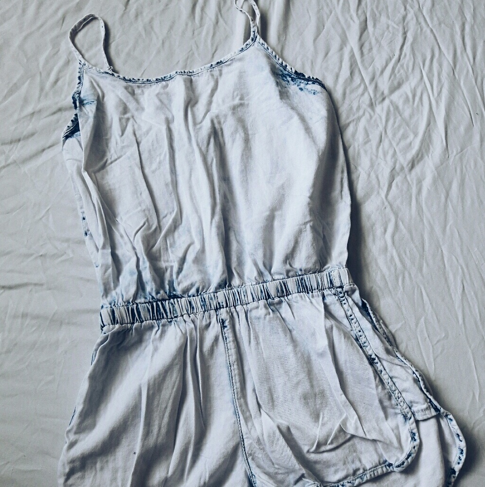 Denim Light Washed Romper