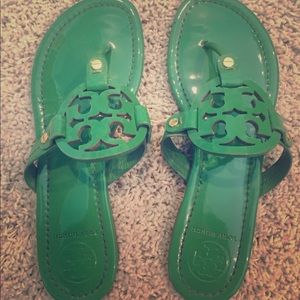 Green Tori Burch Sandals