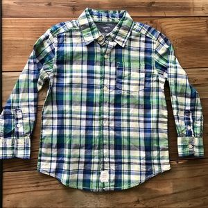 NEW Carters Plaid Long Sleeve Shirt