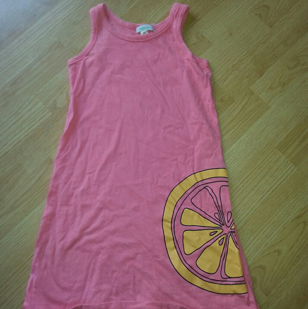 Girl's Garnet Hill Grapefruit dress