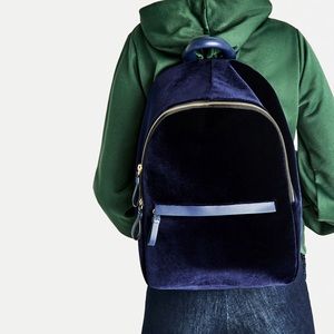 Zara Velvet Backpack