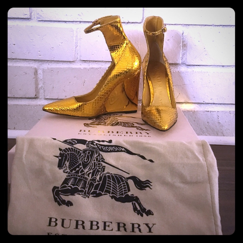 Burberry Prorsum Python Crayford Wedge Heel*LOWEST