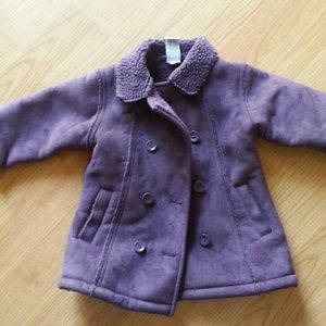 Girl's Baby (like) leather with wool inside jacket