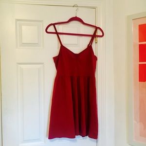 Red F21 Tank Mini Dress