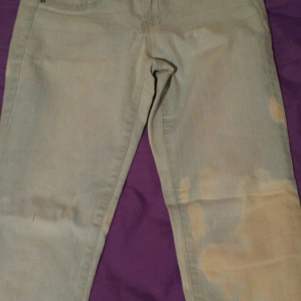 Bleached jeans