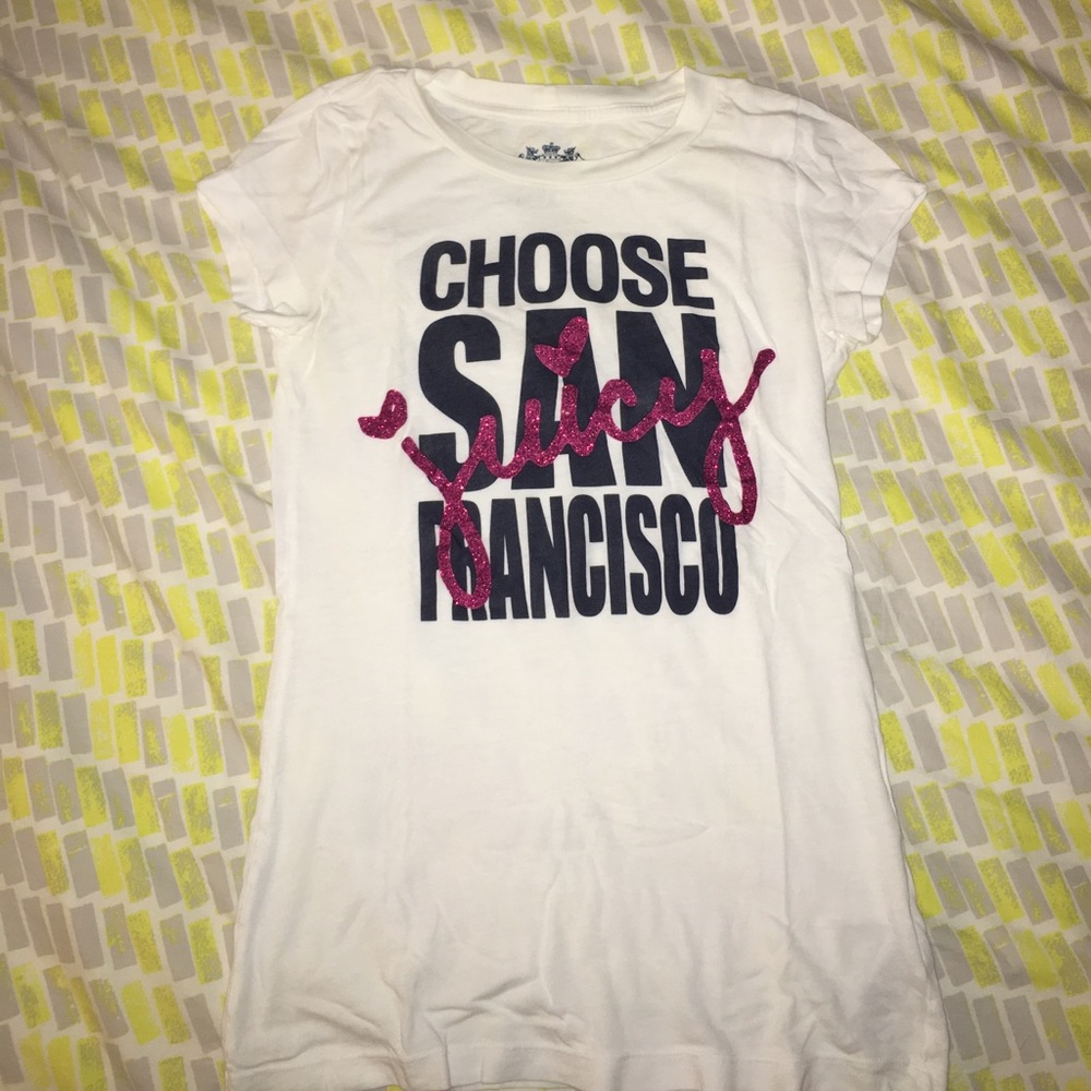 JUICY WHITE GRAPHIC TEE