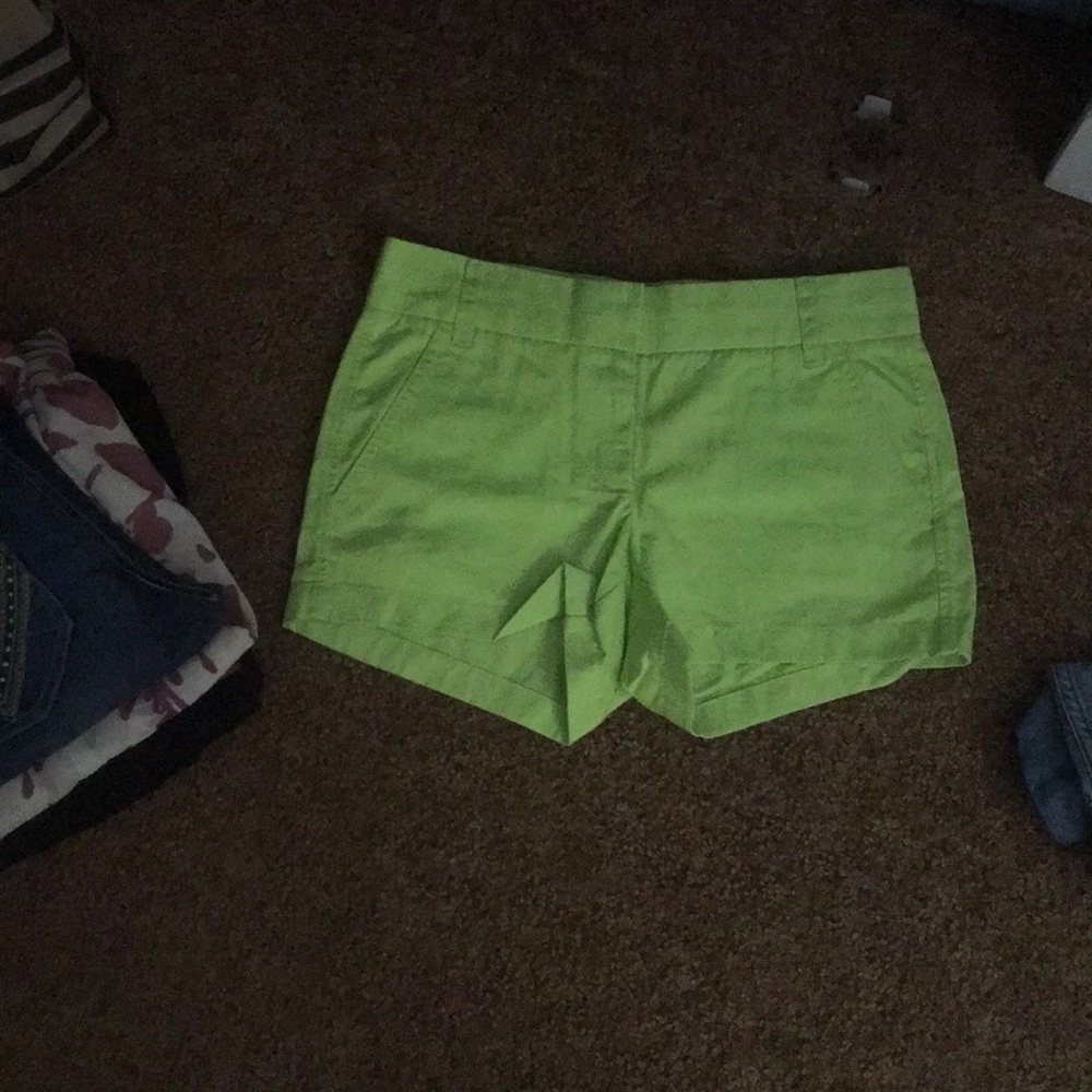 Green shorts