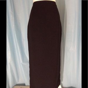 Black crepe maxi evening skirt sz 16W