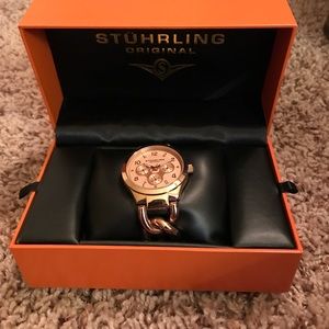 Rose gold stuhrling watch