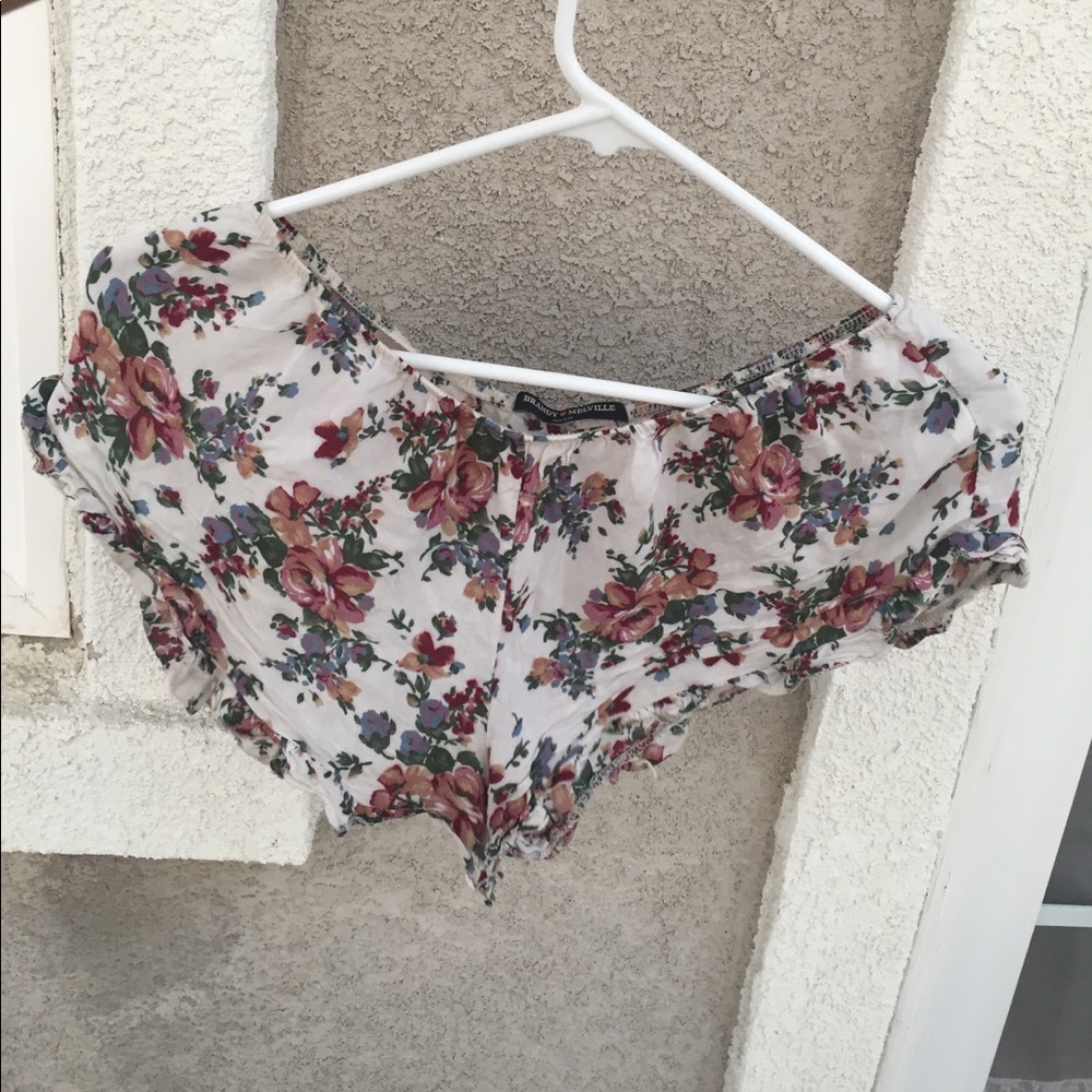 ❗️TRADE ONLY❗️Rose Print Cotton Vodi Shorts