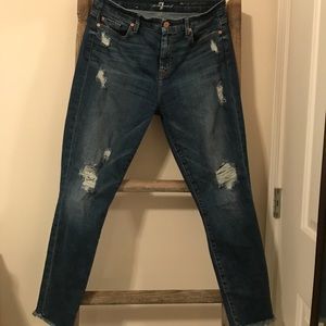 7 for all mankind High Waisted Ankle Skinny