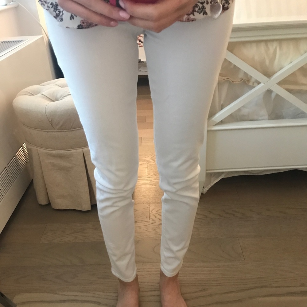 Hudson White Krista Ankle Super Skinny