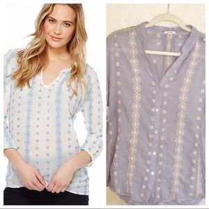 "True Grit" Dylan Blouse with Embroidery
