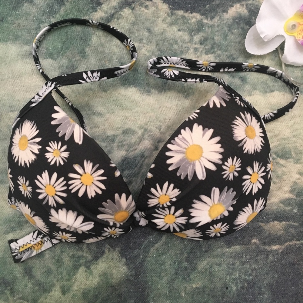 DAISY PRINT BIKINI TOP