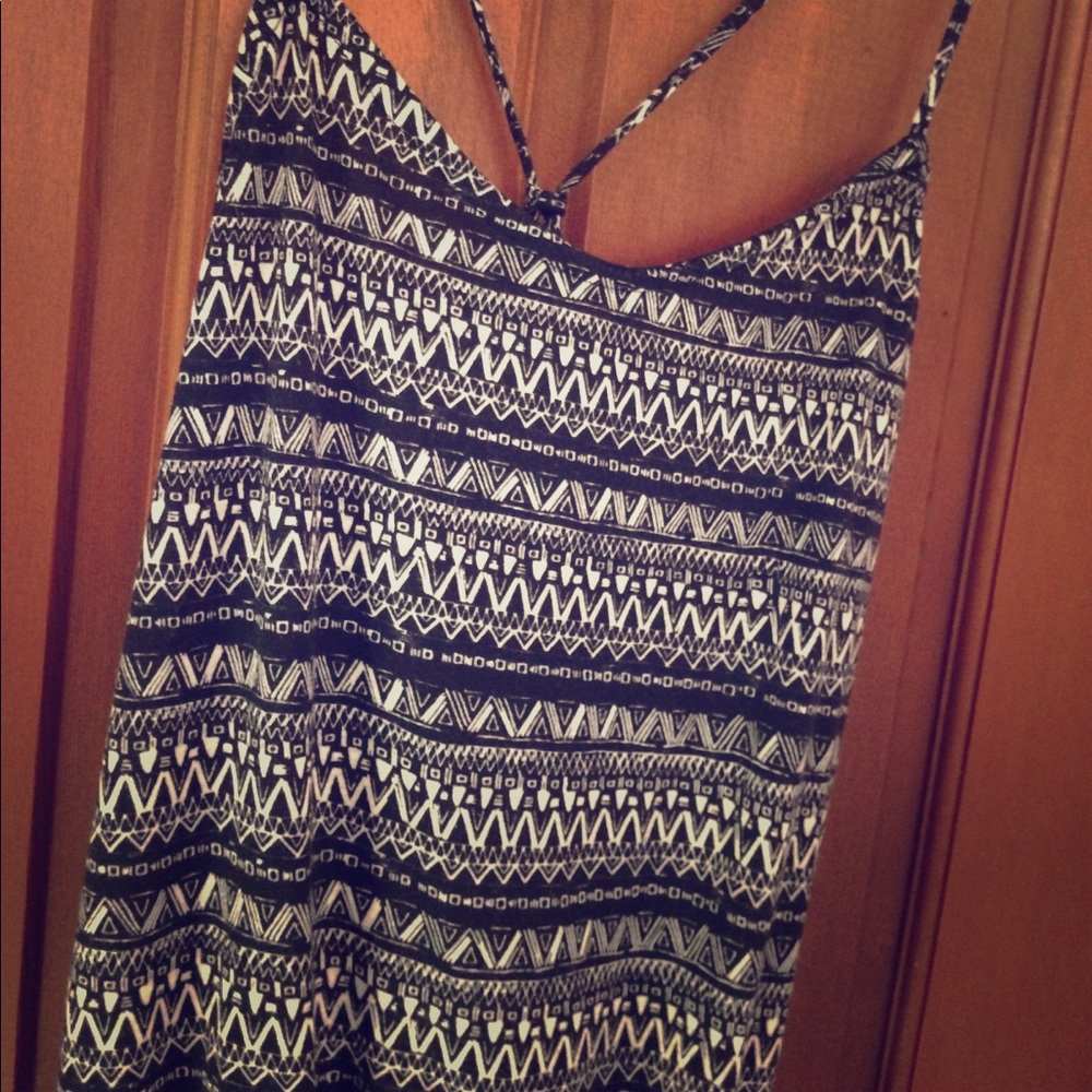 Xhilaration Black and White Romper