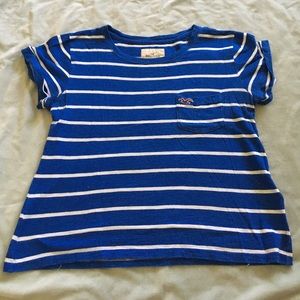 Hollister blue striped shirt