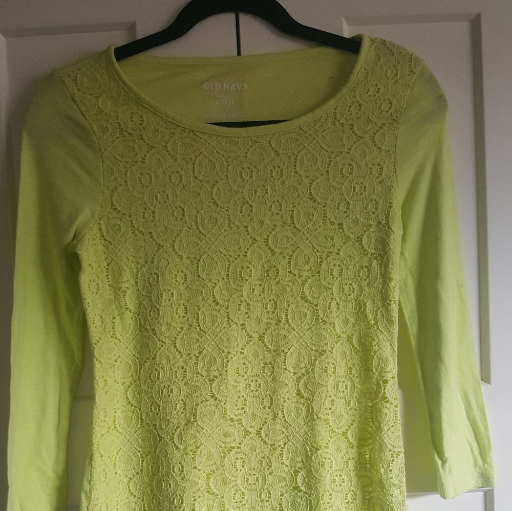 The "lemon lime" long sleeve top