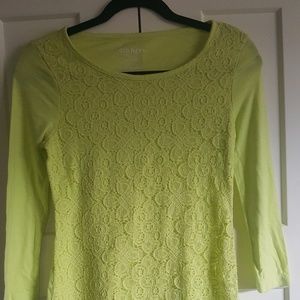 The "lemon lime" long sleeve top