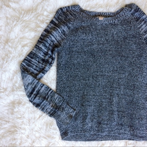 Mossimo Supply Co. Sweaters - MOSSIMO black+white marbled long sleeve sweater