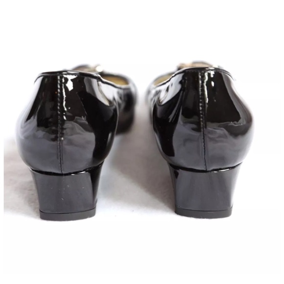 Dolce & Gabbana Black Patent Low Heel Shoes 38 - Picture 6 of 8