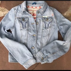 Hollister Faded and Distressed Jean Jacket
