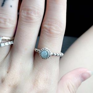 March birthstone pandora ring size 5