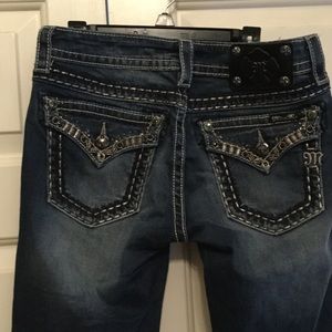 Jeweled pocket Miss Me jeans