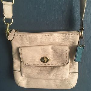 👝COACH Park Leather Swing Pack/crossbody👝