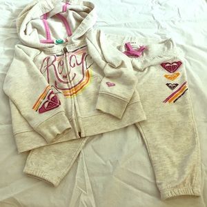 Roxy girls jogger suit  12-18mths