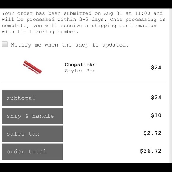 Supreme Chopsticks deadstock - Picture 2 of 4