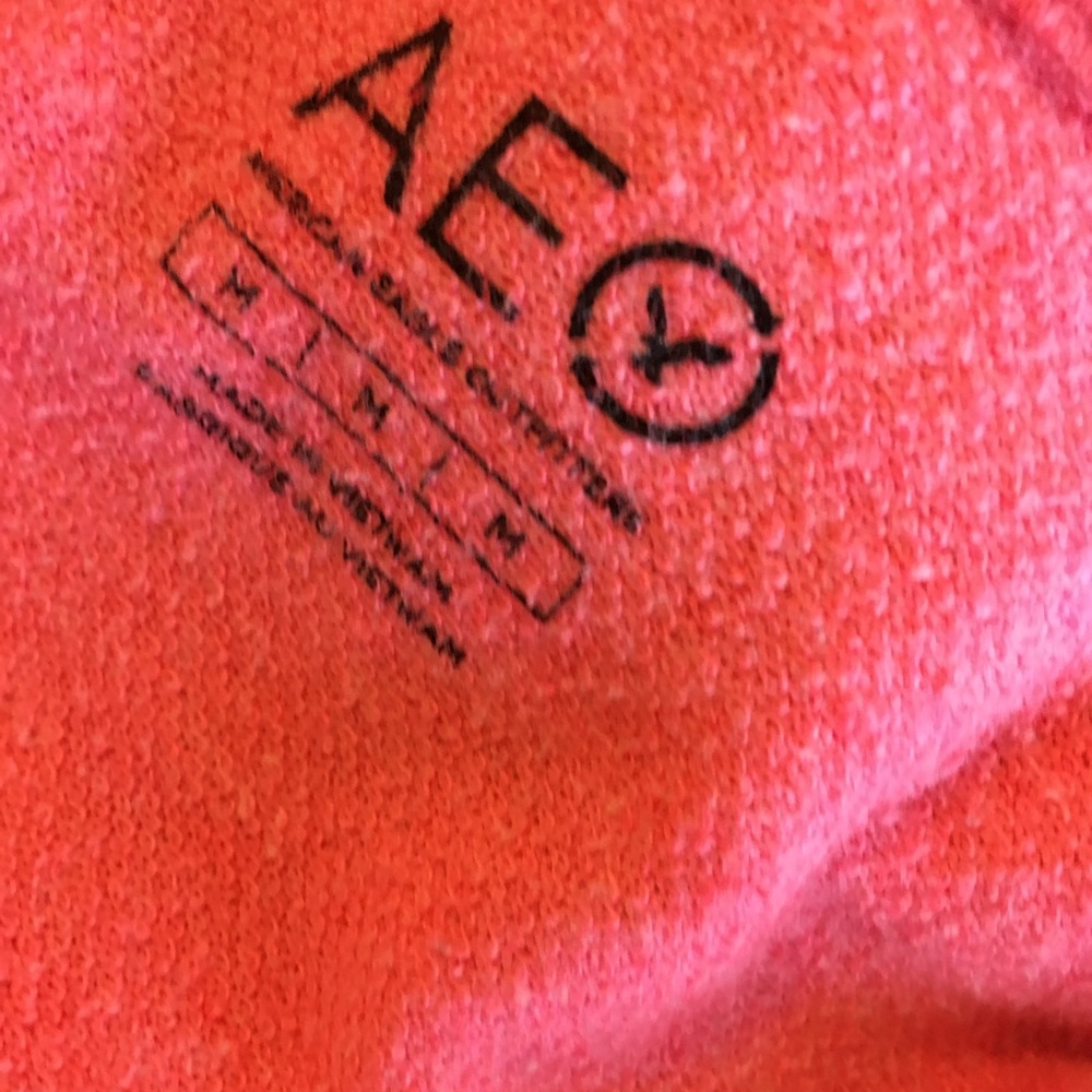 AE pink 3/4 sleeve hoodie