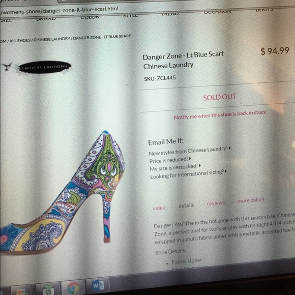 Chinese Laundry Danger Zone Heels - Picture 7 of 7