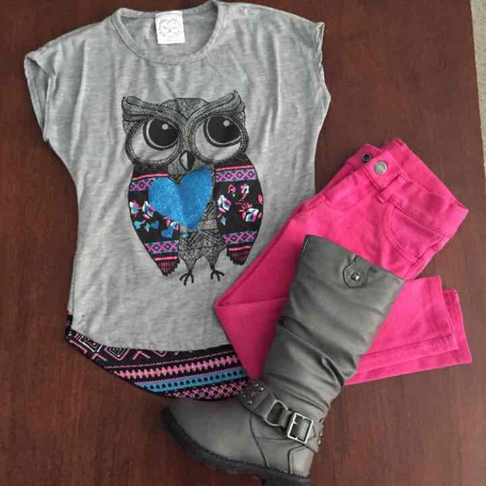 Tall grey boots