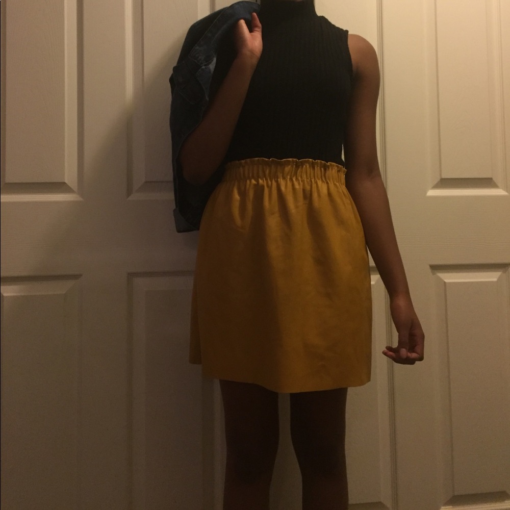 Zara faux leather skirt